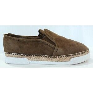 Olive green Suede VC Vince Camuto Tambie espadrille sneaker flats slip on 6.5 37